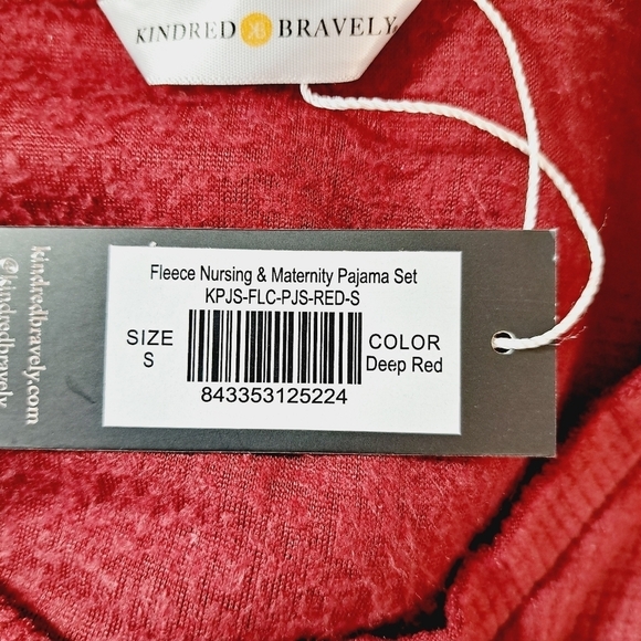 Kindred‎ Bravely Waffle Knit Fleece Nursing & Maternity PJ Top Size S NEW - Picture 8 of 11